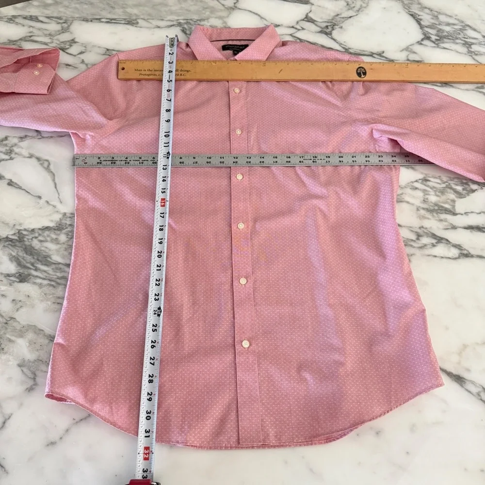 Banana Republic Long Sleeve Shirt Mens XL Red‎ Cotton Button Up NEW